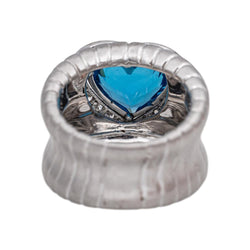 Bague Or blanc Topaze - Castafiore