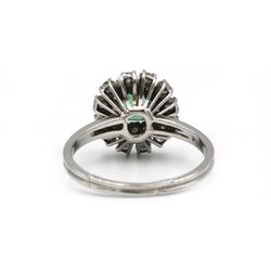 Bague - Or, diamants et émeraude