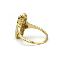 Bague - Or, diamants et saphirs - Castafiore