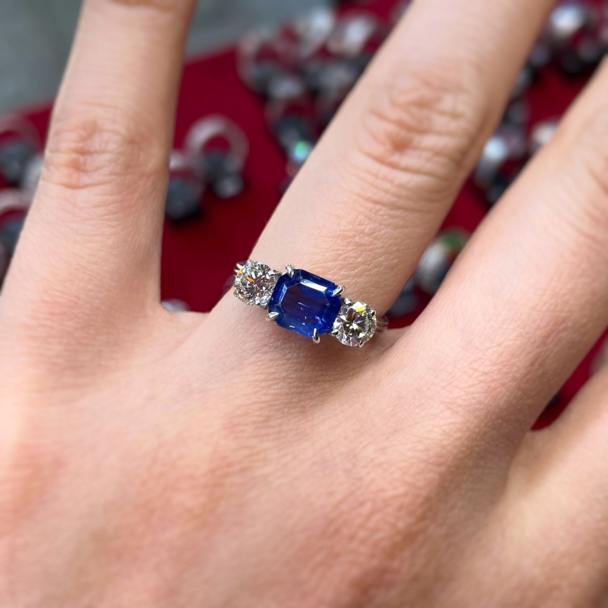 Bague - Or, Diamants & Saphir - Castafiore