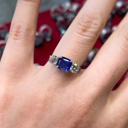Bague - Or, Diamants & Saphir - Castafiore