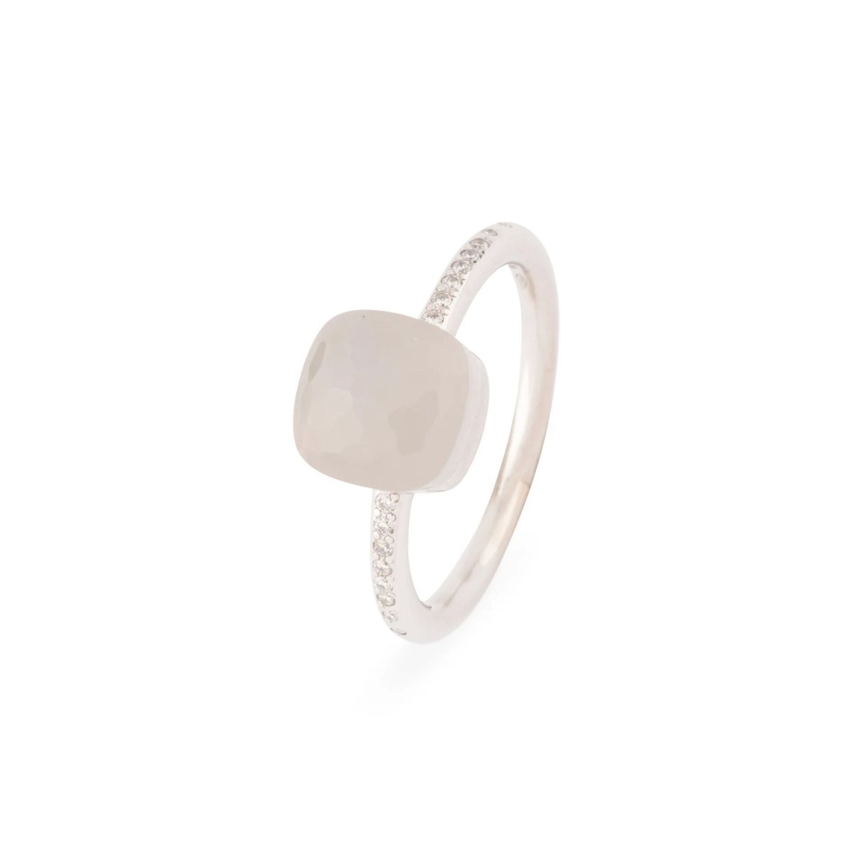 Bague or gris de la maison Pomellato,modèle Nudo - Castafiore