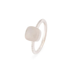 Bague or gris de la maison Pomellato,modèle Nudo - Castafiore