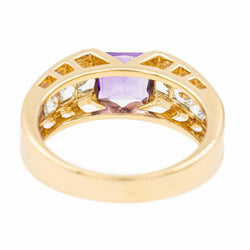 Bague Or jaune Améthyste - Castafiore