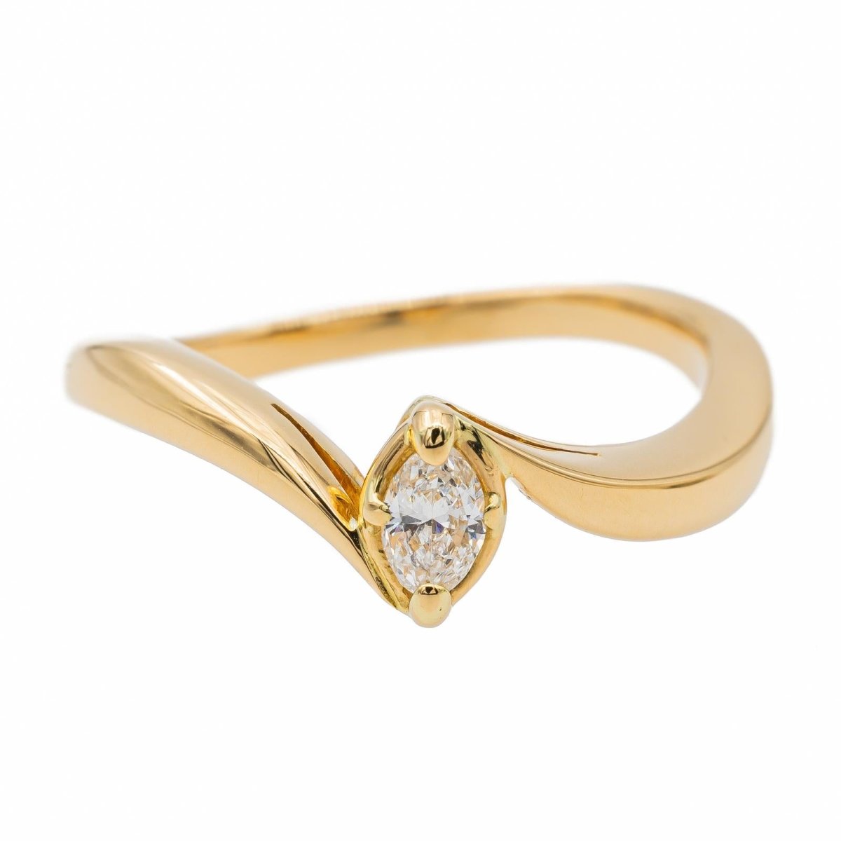 Bague Or jaune Diamant - Castafiore