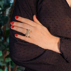 Bague Or jaune Diamant - Castafiore