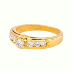 Bague Or jaune Diamant - Castafiore