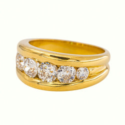 Bague Or jaune Diamant - Castafiore