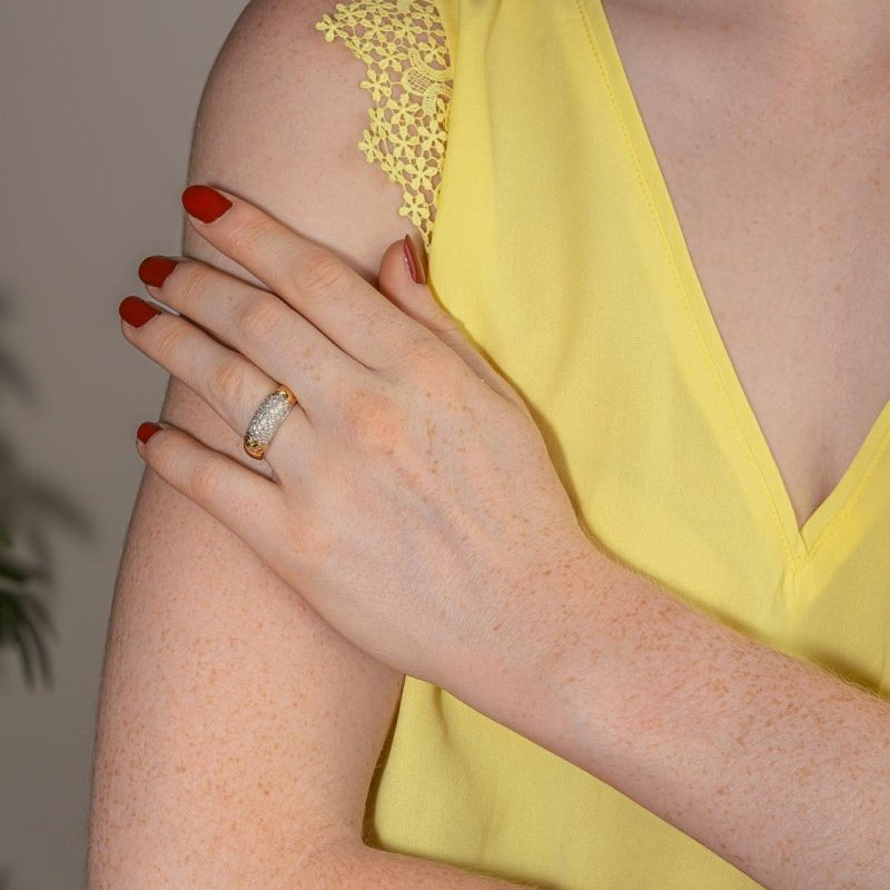 Bague Or jaune Diamant - Castafiore