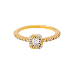 Bague Or jaune Diamant - Castafiore