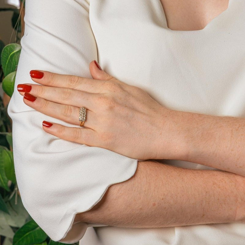 Bague Or jaune Diamant - Castafiore
