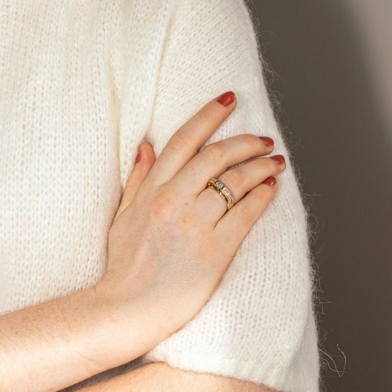 Bague Or jaune Diamant - Castafiore
