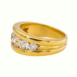 Bague Or jaune Diamant - Castafiore