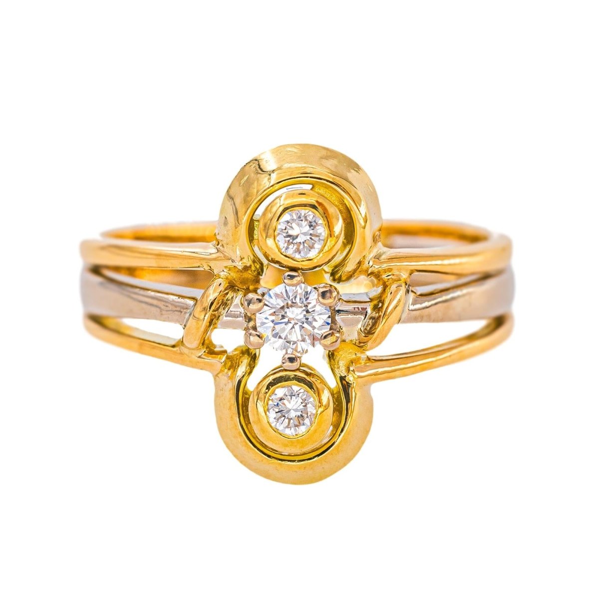 Bague Or jaune Diamant - Castafiore