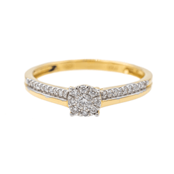 Bague Or jaune Diamant - Castafiore