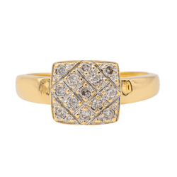 Bague Or jaune Diamant - Castafiore