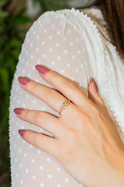 Bague Or jaune Diamant - Castafiore