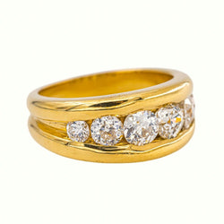 Bague Or jaune Diamant - Castafiore