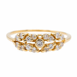 Bague Or jaune Diamant - Castafiore