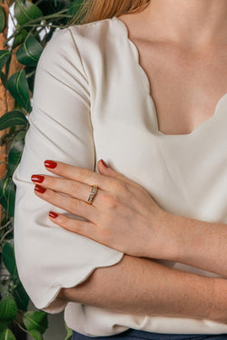 Bague Or jaune Diamant - Castafiore