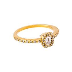 Bague Or jaune Diamant - Castafiore