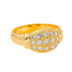 Bague Or jaune Diamant - Castafiore