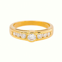 Bague Or jaune Diamant - Castafiore