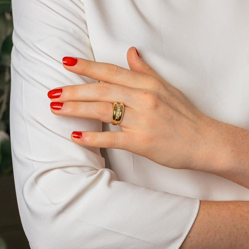 Bague Or jaune Diamant - Castafiore