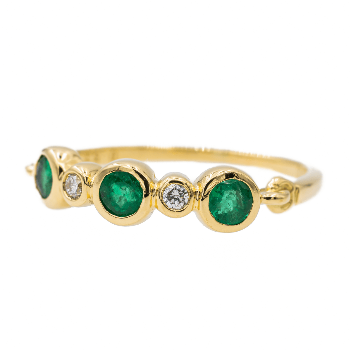 Bague Or jaune Emeraude - Castafiore