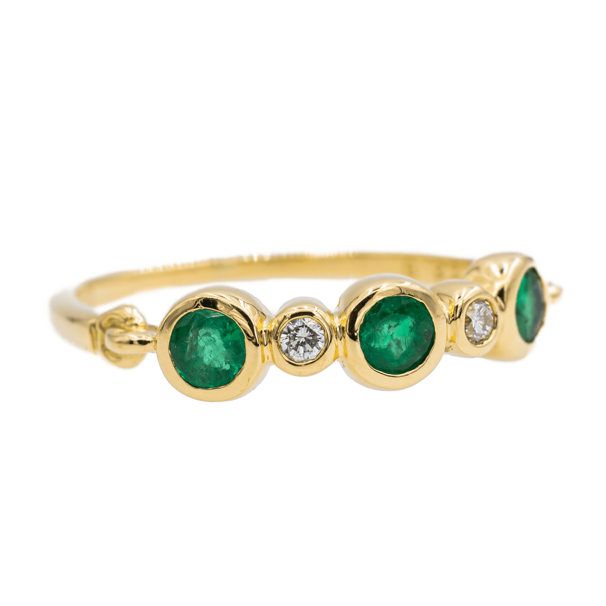 Bague Or jaune Emeraude - Castafiore