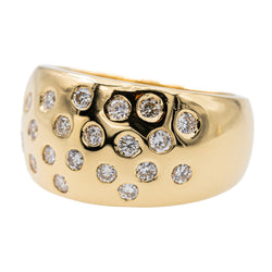 Bague or jaune et diamant - Castafiore