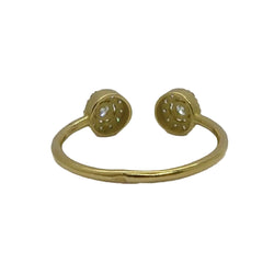 Bague or jaune et diamants 0,26 ct - Castafiore