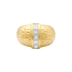Bague or jaune et diamants - Castafiore
