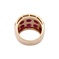 Bague or jaune et rubis - Castafiore