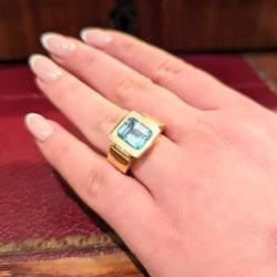 Bague or jaune et topaze Didier Guérin - Castafiore