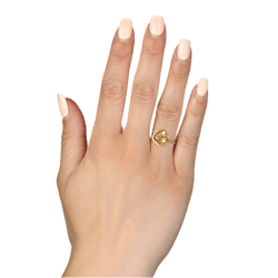 Bague or jaune, or rose et perle - Castafiore