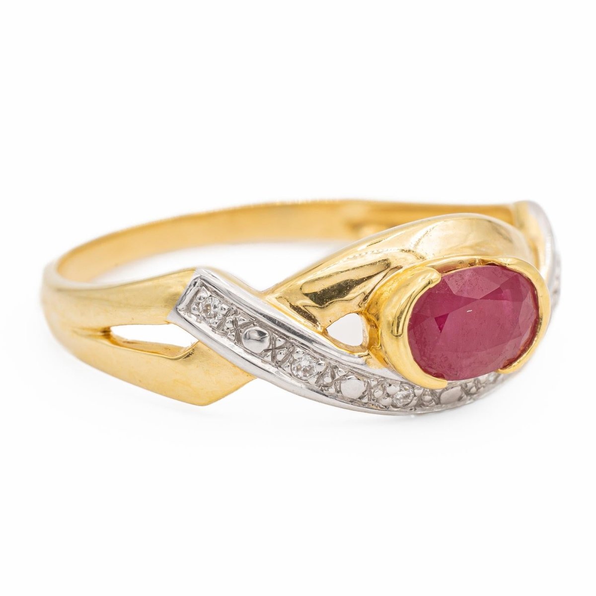 Bague Or jaune Rubis - Castafiore