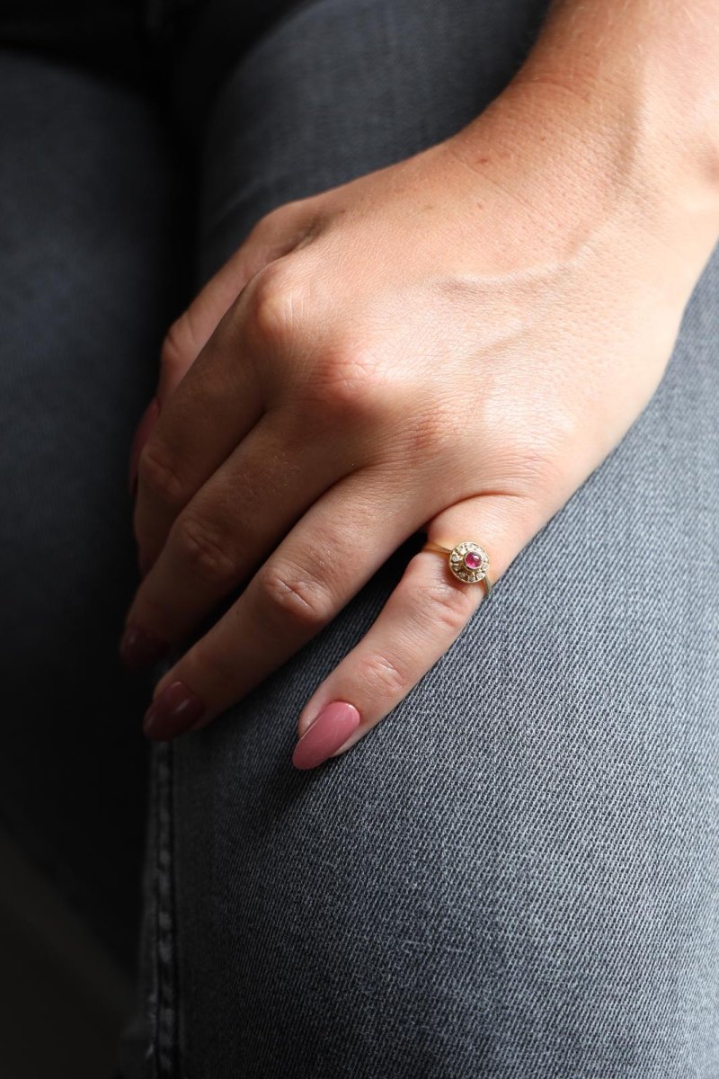 bague Or jaune Rubis - Castafiore