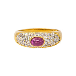 Bague Or jaune Rubis - Castafiore