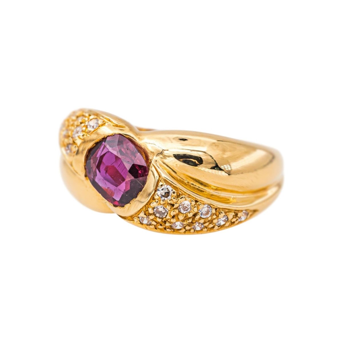 Bague Or jaune Rubis - Castafiore