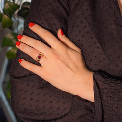 Bague Or jaune Rubis - Castafiore