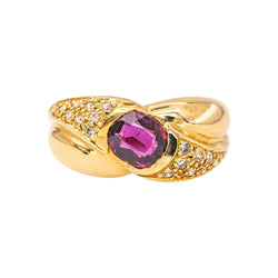 Bague Or jaune Rubis - Castafiore