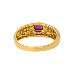 Bague Or jaune Rubis - Castafiore
