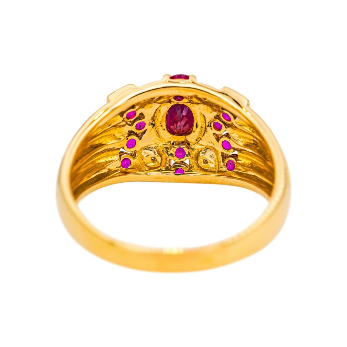 Bague Or jaune Rubis - Castafiore