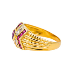 Bague Or jaune Rubis - Castafiore