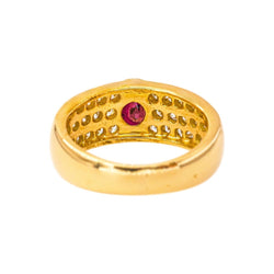 Bague Or jaune Rubis - Castafiore