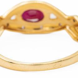 Bague Or jaune Rubis - Castafiore