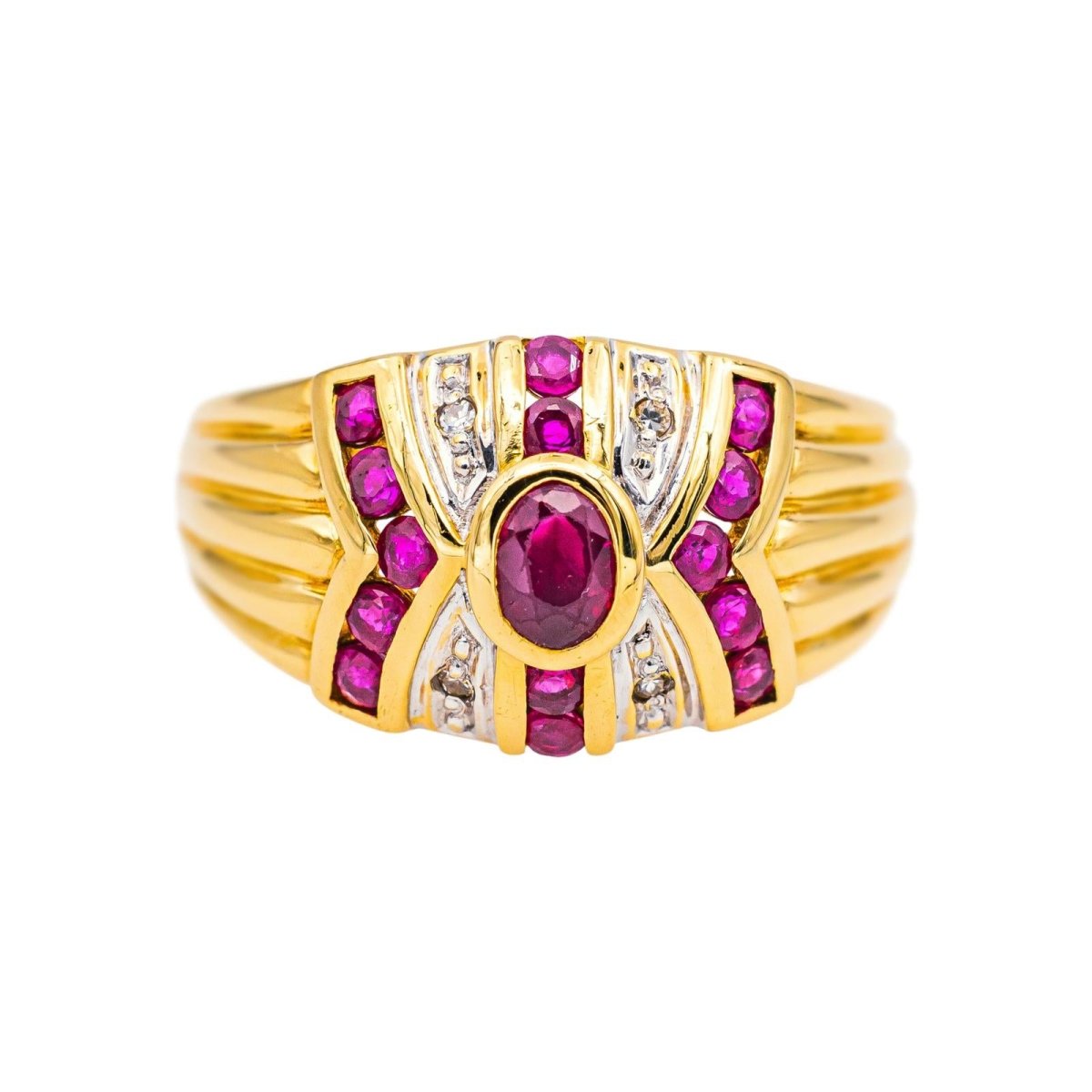 Bague Or jaune Rubis - Castafiore
