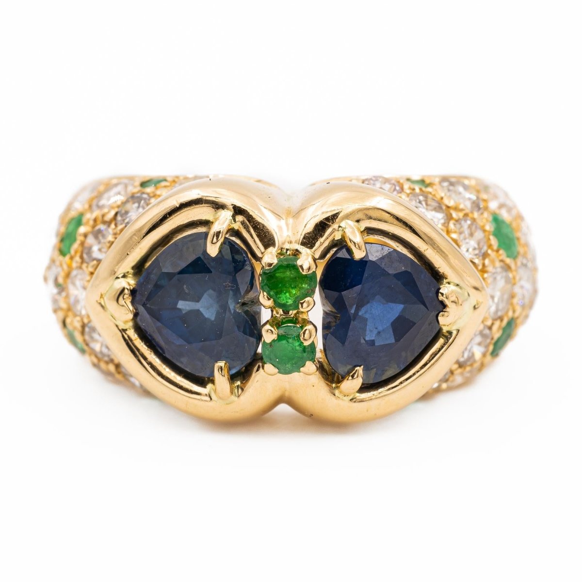 Bague Or jaune Saphir - Castafiore