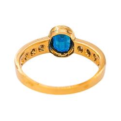 Bague Or jaune Saphir - Castafiore